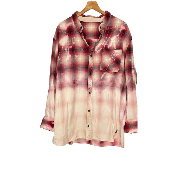 Up-cycled sublime band bleached flannel - Picture 2 of 7